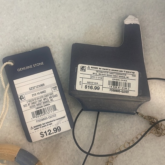 Universal Thread Jewelry set natural semiprecious stone necklace and bracelet - Picture 5 of 6